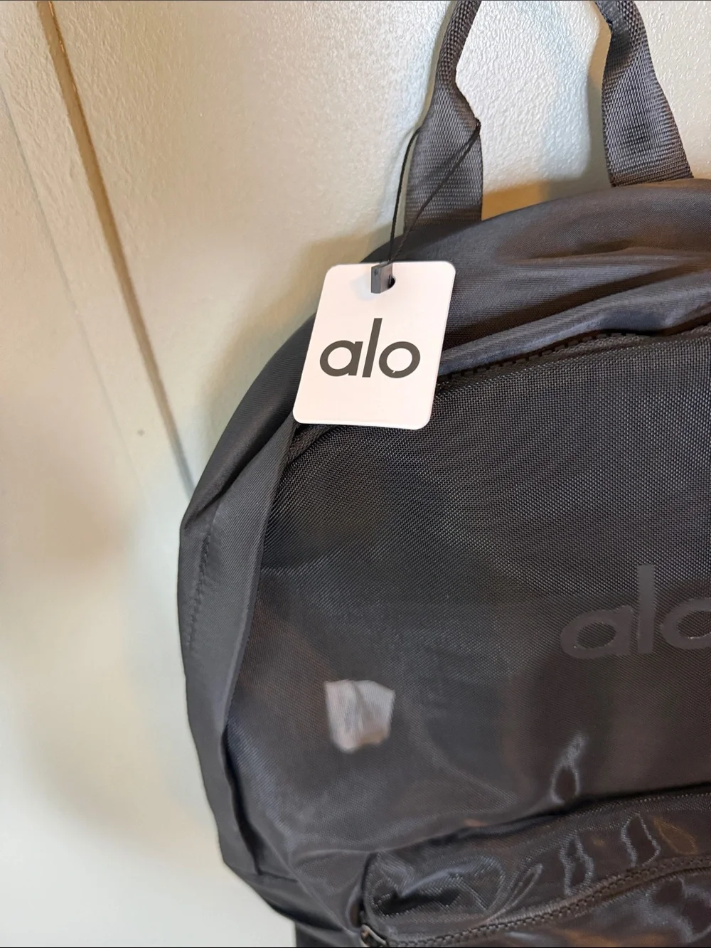 ALO Yoga charcoal mesh backpack